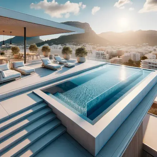 Construcción de piscinas en Mallorca 9 Proyecto de Piscina de cemento para comunidad de vecinos