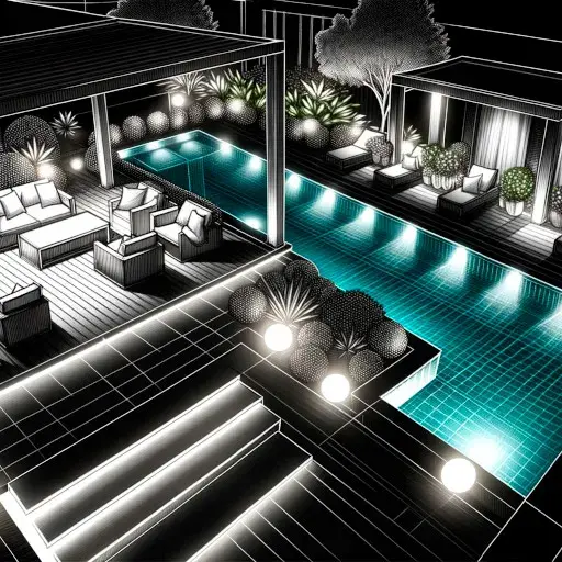Reformas de terrazas en Mallorca 8 Proyecto de iluminacion en la reforma de terraza exterior en casa unifamiliae en Mallorca